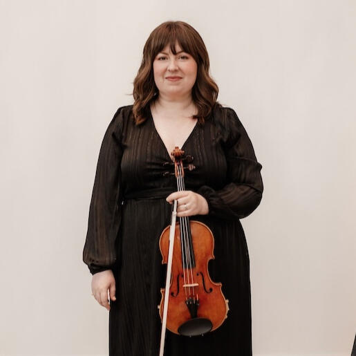 Headshot of wedding quartet player Allene Chomyn in Kitchener-Waterloo